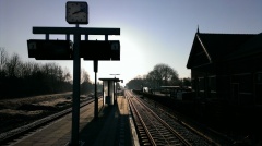Station Loppersum in de ochtend van 2e paasdag 2013