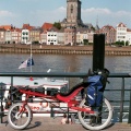 Aan de overkant van de IJssel bij Deventer bij het Voetveer.