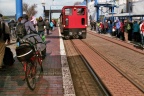 Locomotief Emden en ligfiets