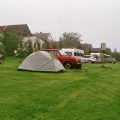 Camping Weserbergland in de mist