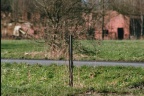Smalspoorstaaf aan de overzijde van het Damsterdiep bij Rusthoven