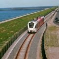 Spurt over de nieuwe spoorlijn in de Eemshaven